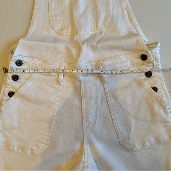 Outland White 99% Sustainable Denim Overalls Size S NWOT- similar to Aritzia TNA - Picture 10 of 11